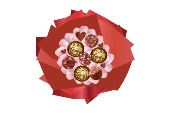 Download Brownie Bouquet Valentine Illustration - Bouquet Collection