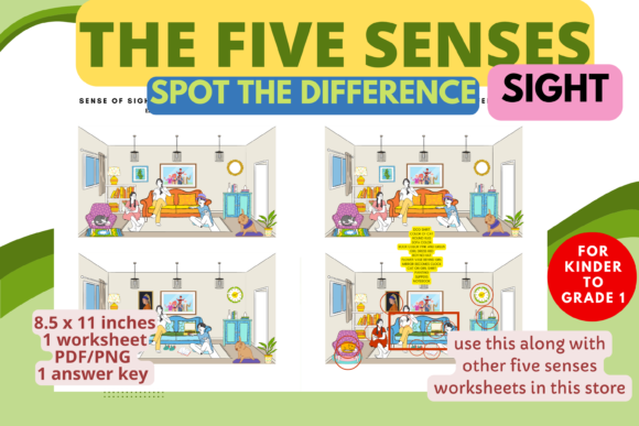 Download Sense of Sight : Spot the Difference K-1 - Premium Bundle